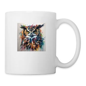 Eule #3 - Tasse - Weiß - Rechts