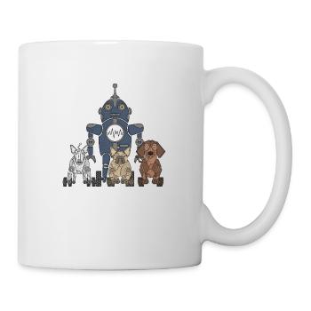 Robot - Mug blanc - blanc - Droite