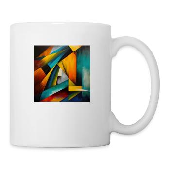 Abstrakt #1 - Tasse - Weiß - Rechts