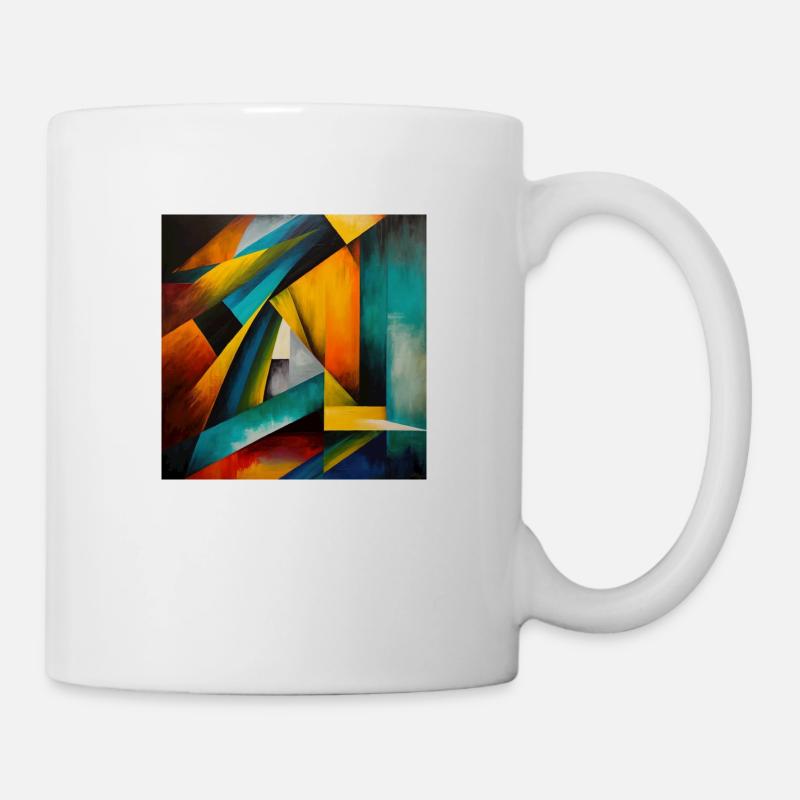 Abstrakt #1 - Tasse - Weiß