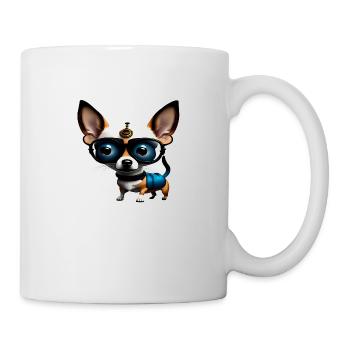 Steampunk Chihuahua - Mug - white - Right