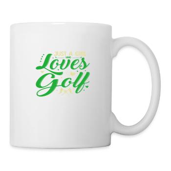 Just a Girl who loves Golf - Tasse - Weiß - Rechts