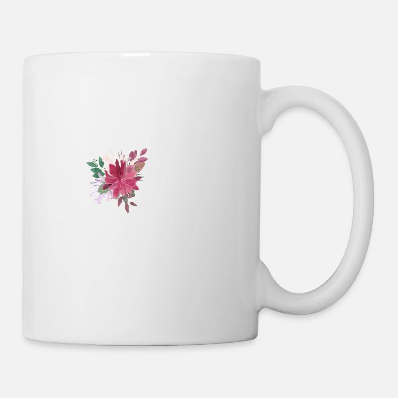 Lettre g floral - Mug blanc - blanc