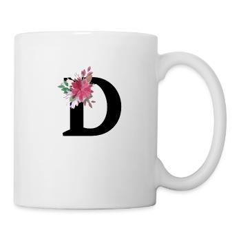 Floral Letter - Mug - white - Right