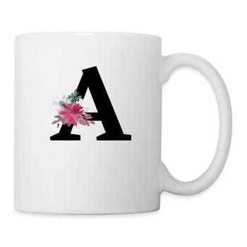 Floral Letter - Mug - white - Right