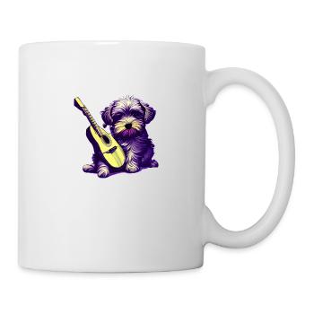 Dog Owner Guitariste Terrier Dog Guitar Dogs - Mug blanc - blanc - Droite