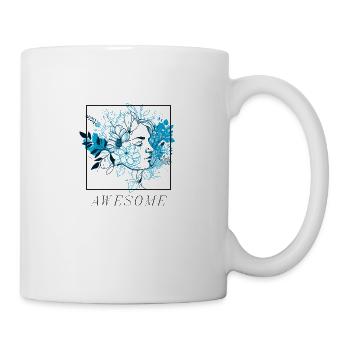 Vintage Flower Design - Mug - white - Right