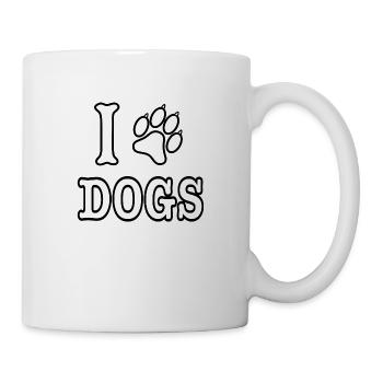 I Love Dogs - Mug - white - Right