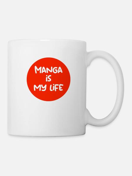 manga is my life - Mug - white