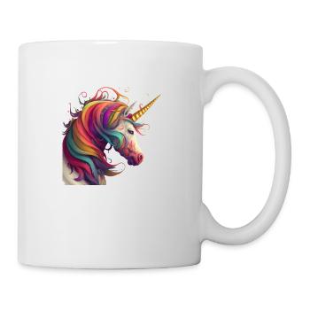Unicorn of Dreams in Rainbow - Mug - white - Right