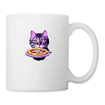 Cat Pizzeria Cat Pizza Lovers Pizza Kitten - Mug - white - Right