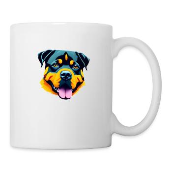 Rottweiler Hundehalter Hunde Hundebesitzer Hund - Tasse - Weiß - Rechts