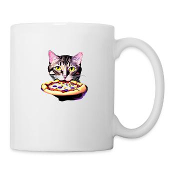 Pizza Kitten Cat Pizza Lovers Cat Pizzeria - Mug - white - Right