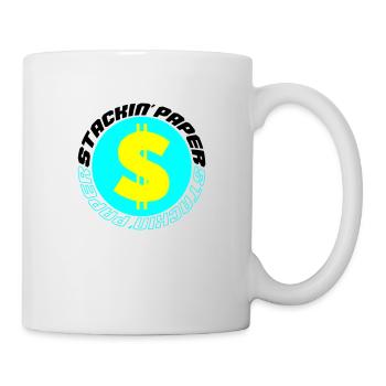 Papier empilé 003 - Mug blanc - blanc - Droite