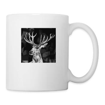Hirsch - Tasse - Weiß - Rechts