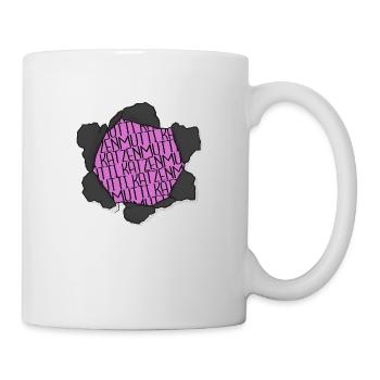 falbkatze geburtstagsgeschenk zitat streunerkatze - Tasse - Weiß - Rechts