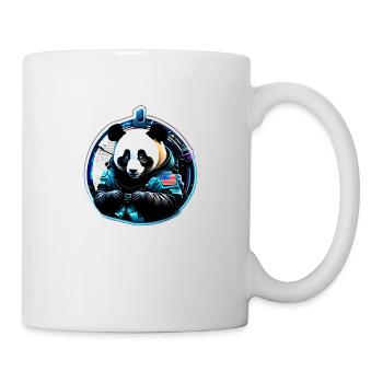 Panda Astronaut futuristisch - Tasse - Weiß - Rechts