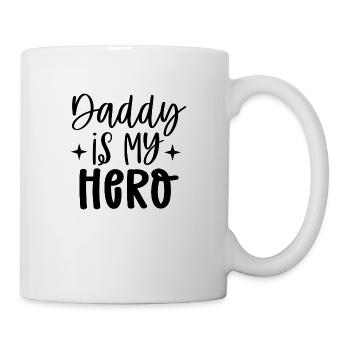 Papa est mon héros - Mug blanc - blanc - Droite