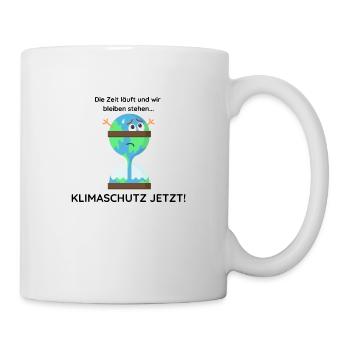 Klimaschutz Jetzt! - Tasse - Weiß - Rechts