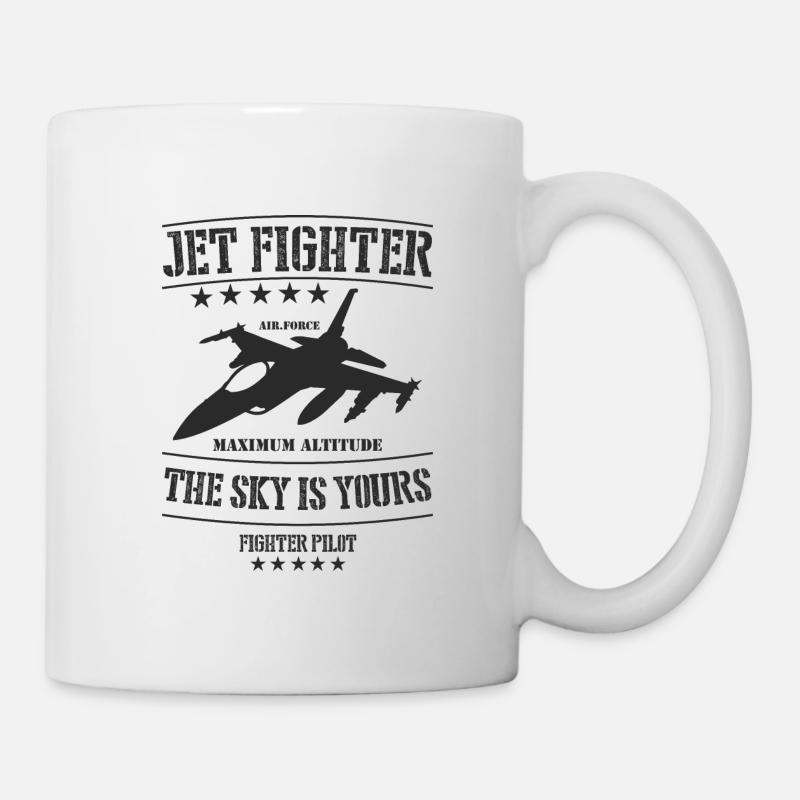 Kampfpilot Militärische Höchsthöhe - Tasse - Weiß
