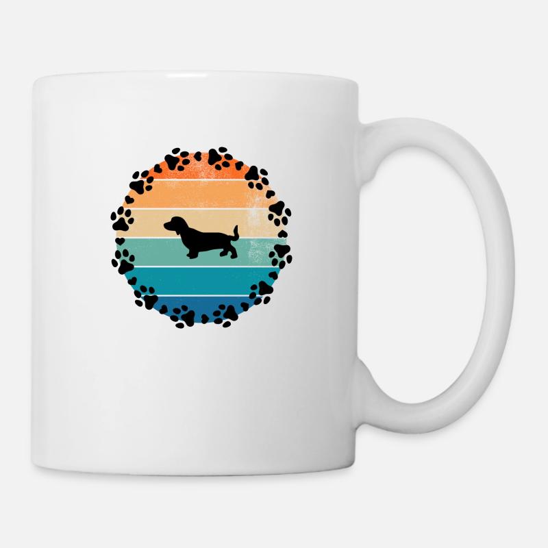 Chiens Teckel Sun - Mug blanc - blanc