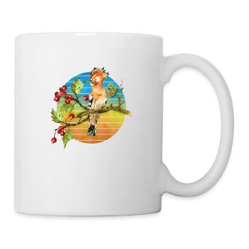 Oiseau coloré - Mug blanc - blanc - Droite