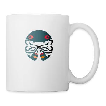 Abstract Krebs - Tasse - Weiß - Rechts
