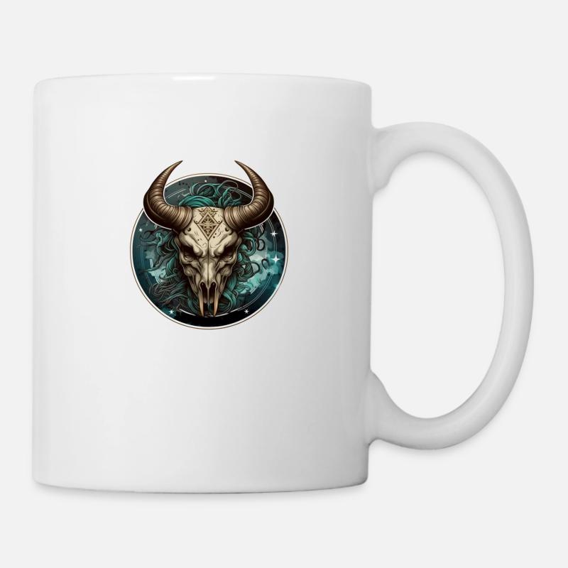 Skeleton bull - Mug - white