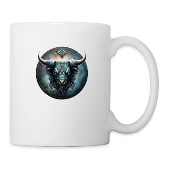Carved bull - Mug - white - Right
