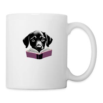 Dog Books Labrador Dog Book Read Dog Owner - Mug - white - Right