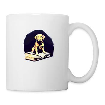 Dogs Read Dog Owner Dog Books Labrador Book - Mug - white - Right