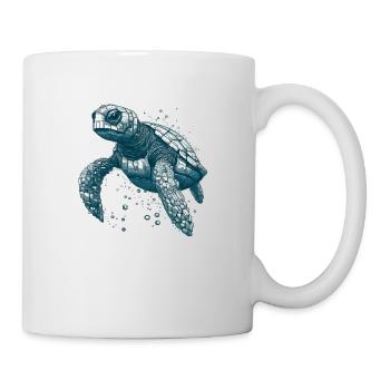 Sea turtles are simply great sea creatures - Mug - white - Right