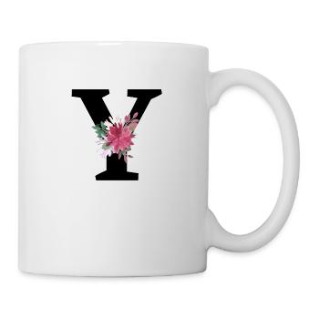 Letter y floral - Mug - white - Right