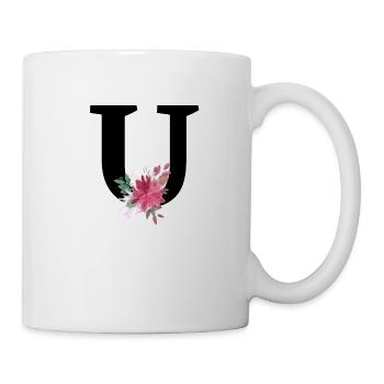 Floral letter - Mug - white - Right