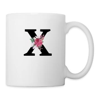 Letter x floral - Mug - white - Right