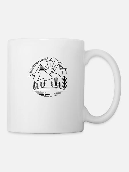 Mountain Lover - Tasse - Weiß