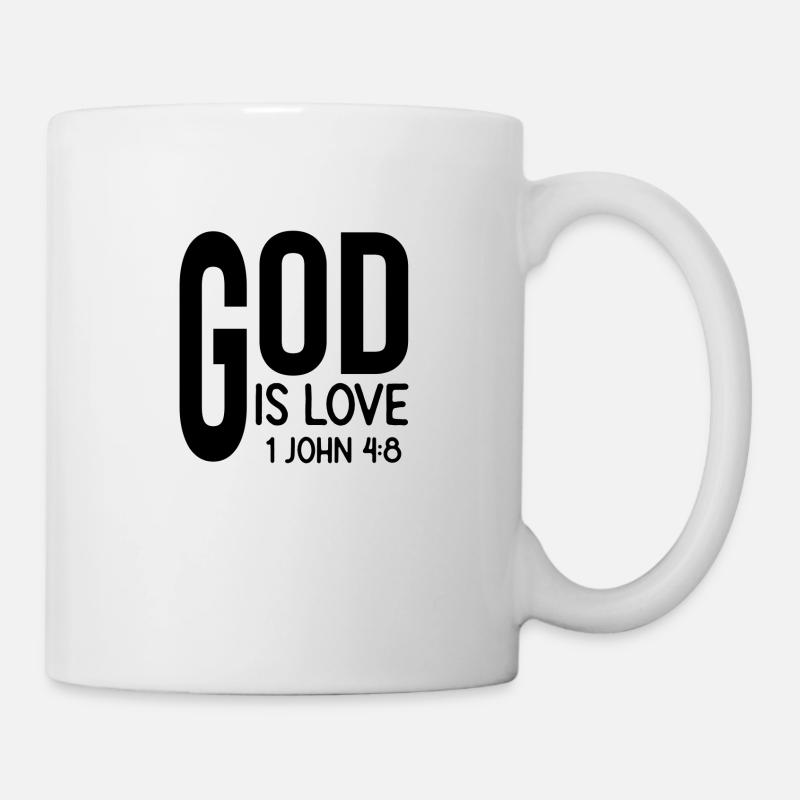 God is Love 1 John 4:8 - Tasse - Weiß