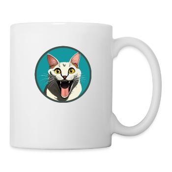 Happy Kitty - Mug blanc - blanc - Droite