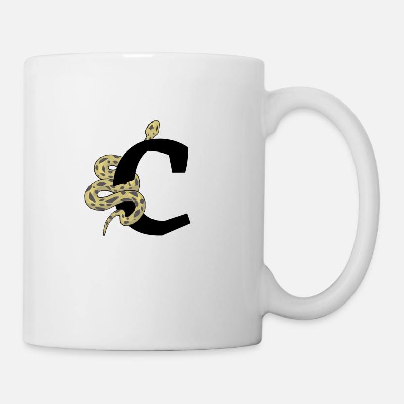 Lettera c serpente - Tazza - bianco