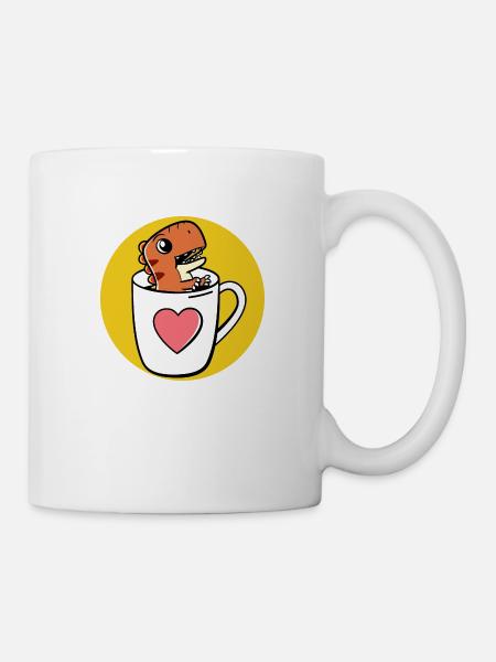 Tea Rex Tyrannosaurus - Mug - white