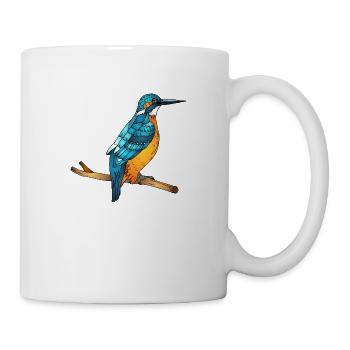Oiseau - Mug blanc - blanc - Droite