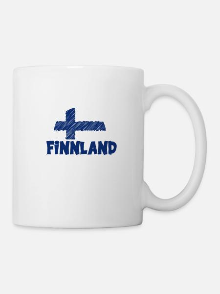 Nur noch einmal nach Finnland Flagge Urlaub - Tasse - Weiß