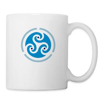 Logo de la mer - Mug blanc - blanc - Droite