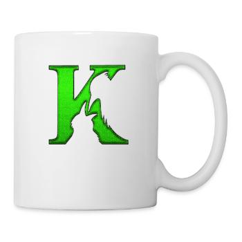 Illusion d’optique art psychédéliques formes rétro K - Mug blanc - blanc - Droite