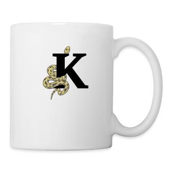 Letter k snake - Mug - white - Right