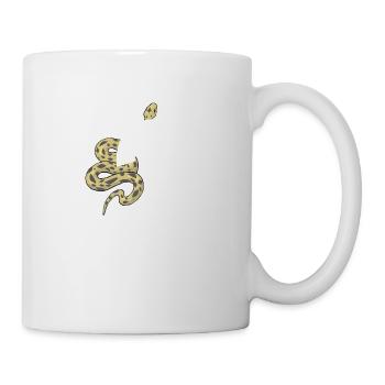 Buchstabe q Schlange - Tasse - Weiß - Rechts