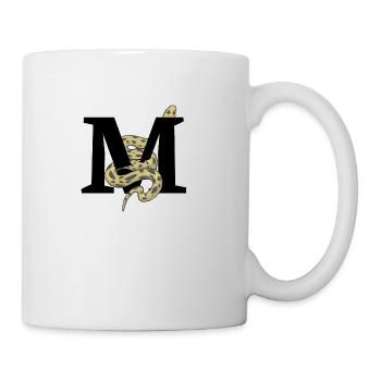 Buchstabe m Schlange - Tasse - Weiß - Rechts