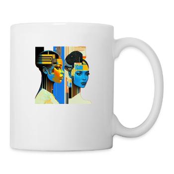 La vision futuriste de Klimt - Mug blanc - blanc - Droite