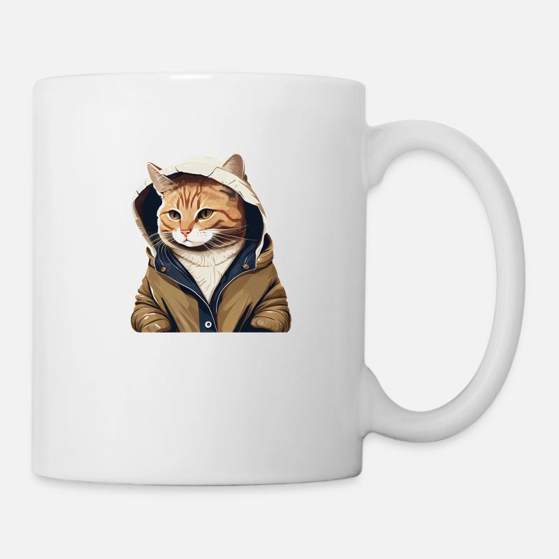 Cute Cat Ur-Tshirt - Tasse - Weiß