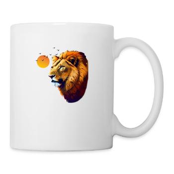 Löwe - Tasse - Weiß - Rechts